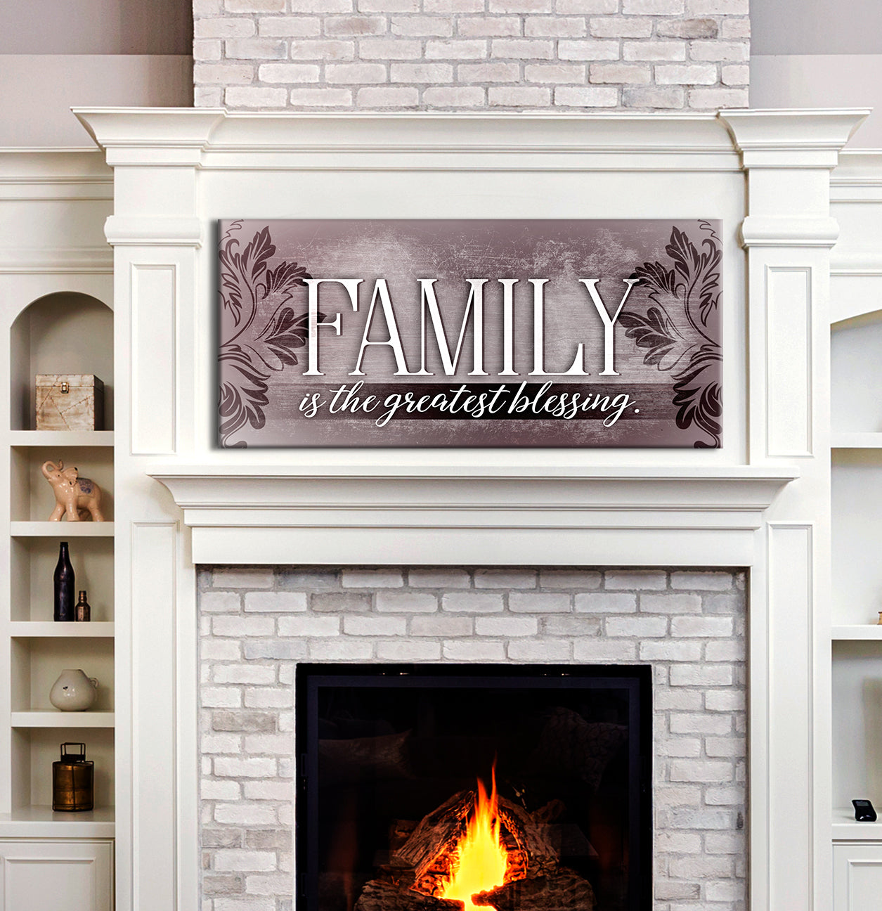 High - Quality Wood - Framed Family Wall Art: Family, Life's Greatest Gift, Ready To Hang