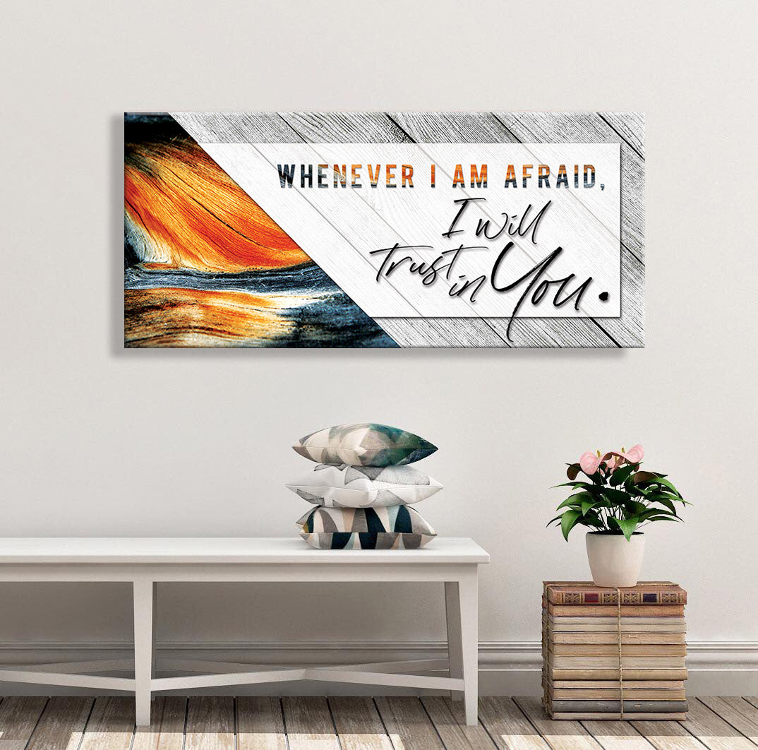 Exclusive Offer! Christian Wall Art - 'I Will Trust in You' with Wood Frame, Ready to Hang
