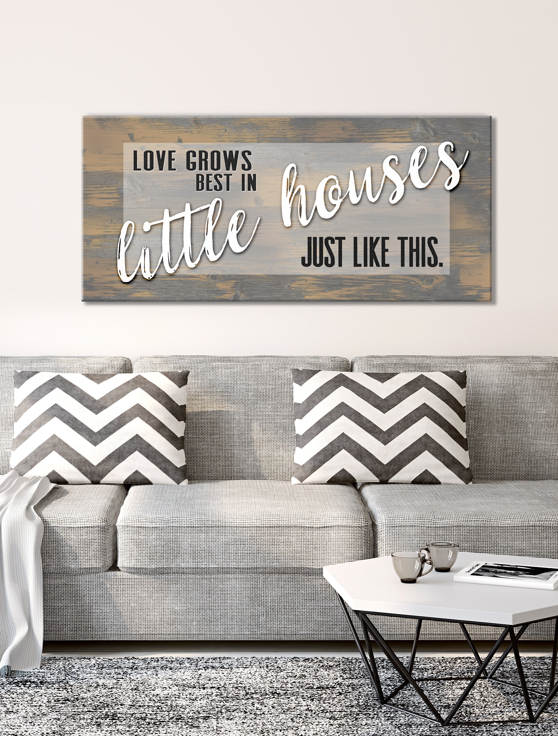 Hot Deal! Ready - To - Hang Wood - Framed 'Love Grows Best' Home Wall Art