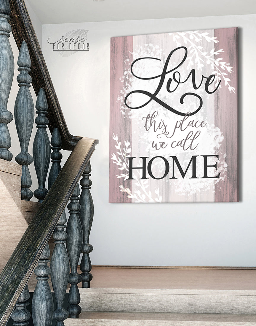 Ready-to-Hang Wood Frame Home Wall Art: Love Our Special Home v2