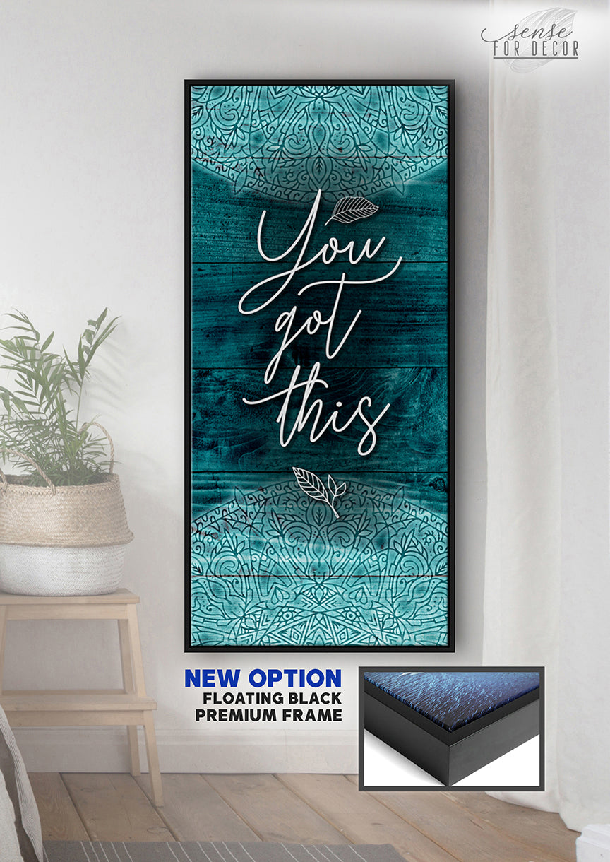 Hot! Inspire Wall Art 'You Got This' - Wood Frame, Ready To Hang