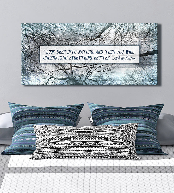 Hot Deal! Ready-to-Hang Wood Frame Home Wall Art: Look Deep into Nature