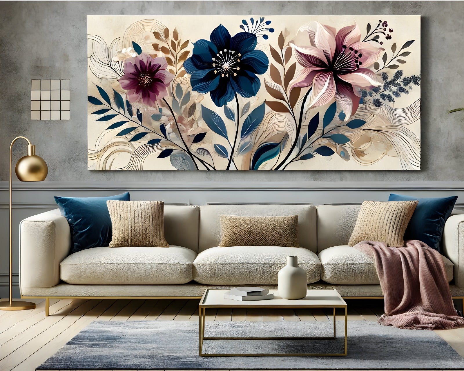 High - quality Nature Wall Art: Floral Symphony for Your Home