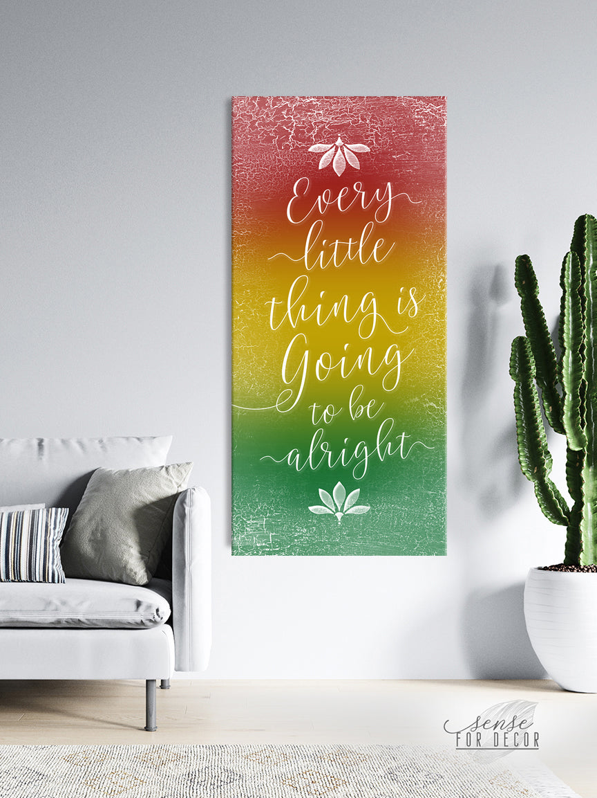 Ready-to-Hang Inspire Wall Art: Everything Will Be Okay (Wood Frame)