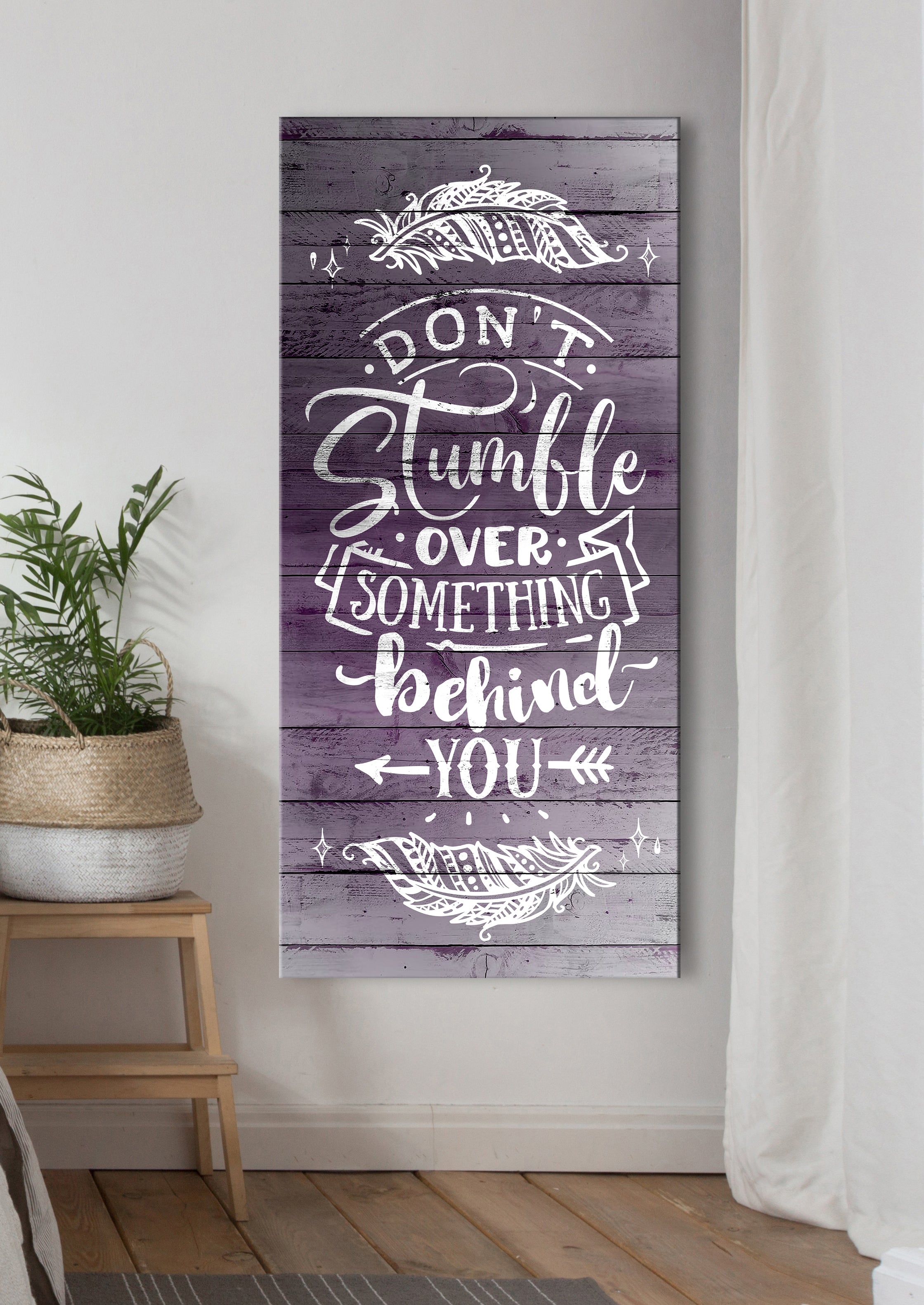 Ready-to-Hang Wood Frame Home Wall Art: Don't Look Back! Get 20% Off When You Buy 2