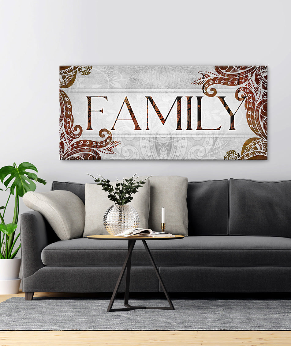 Family Wall Art Sign V9: Wood Frame, Ready to Hang - Buy 2, Save 20%