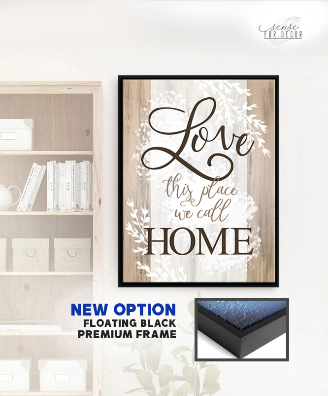 Ready-to-Hang Wood Frame Home Wall Art: Love Our Special Home v2