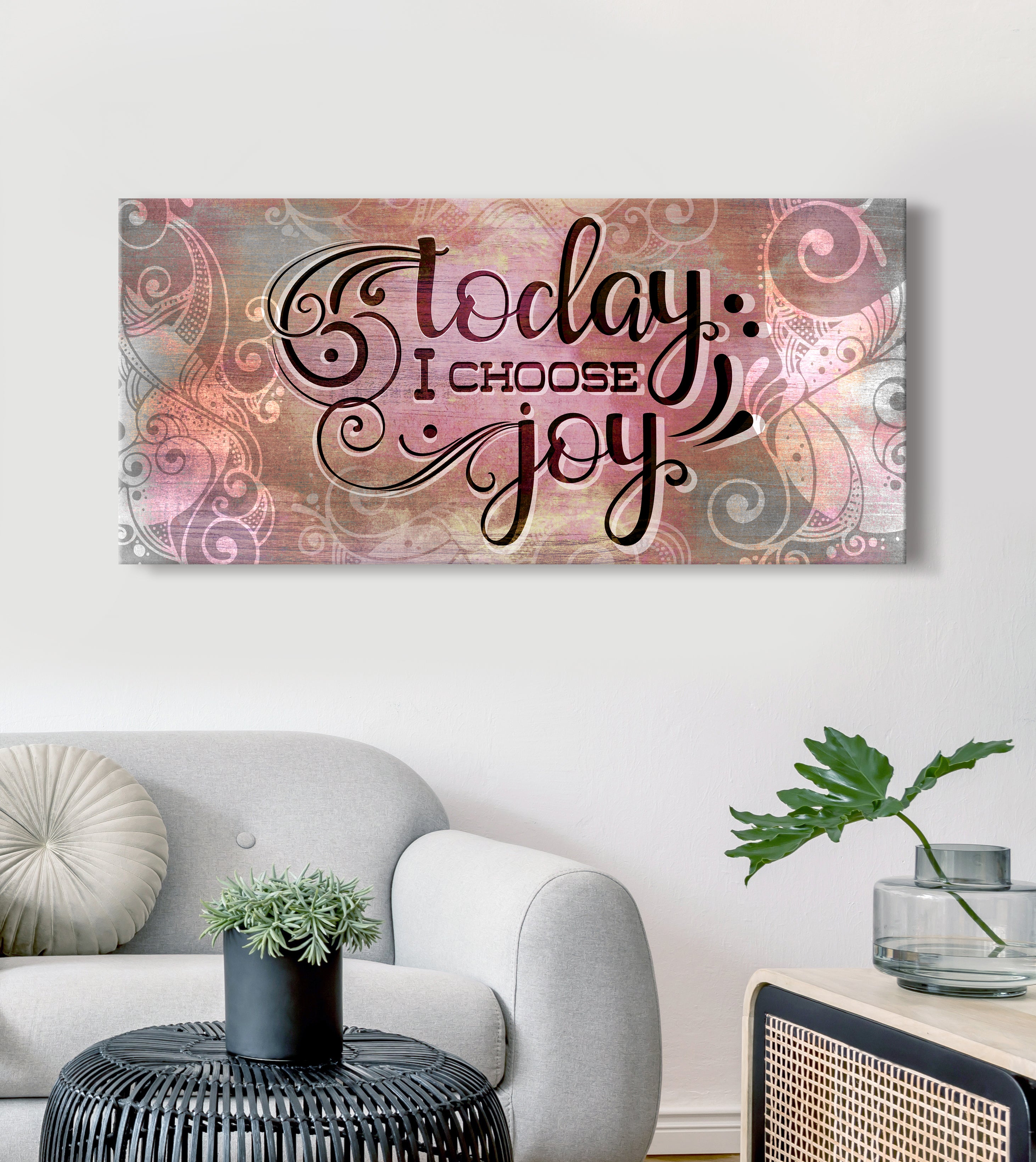 Exclusive Home Wall Art: 'Today I Choose Joy' - Wood Frame, Ready to Hang! Buy 2, Save 20%