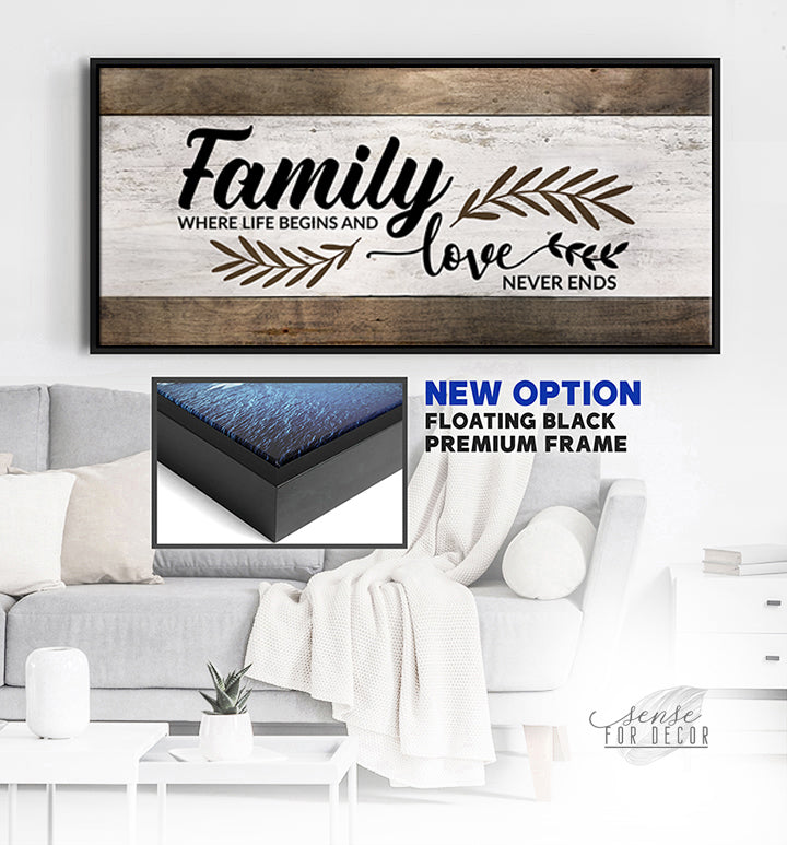Family Wall Art V2: Ready-To-Hang Wood Frame - Buy 2, Save 20%
