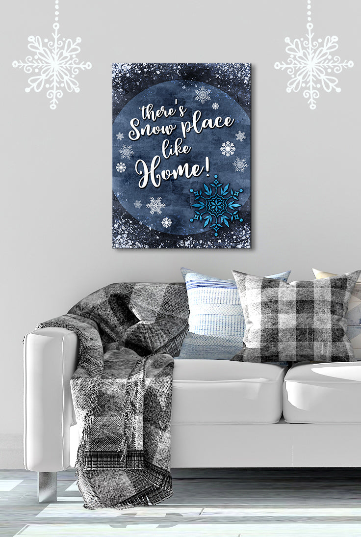 Holiday Wall Art: 'There's No Place like Home' Snowflake (Wood Frame, Ready to Hang) - Buy 2, Save 20%