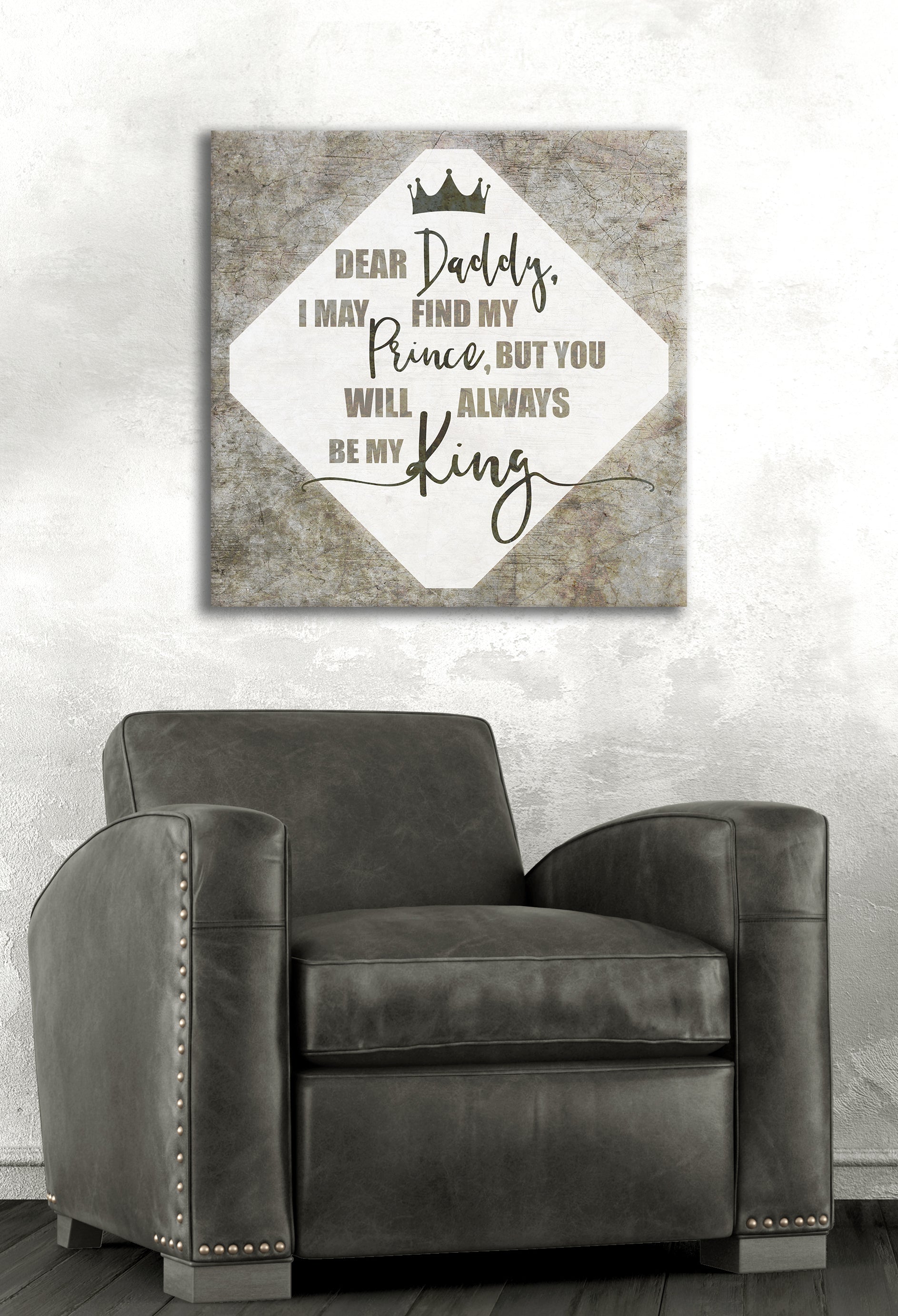 High - Quality Wood - Framed 'I Love My Father' Wall Art, Ready To Hang