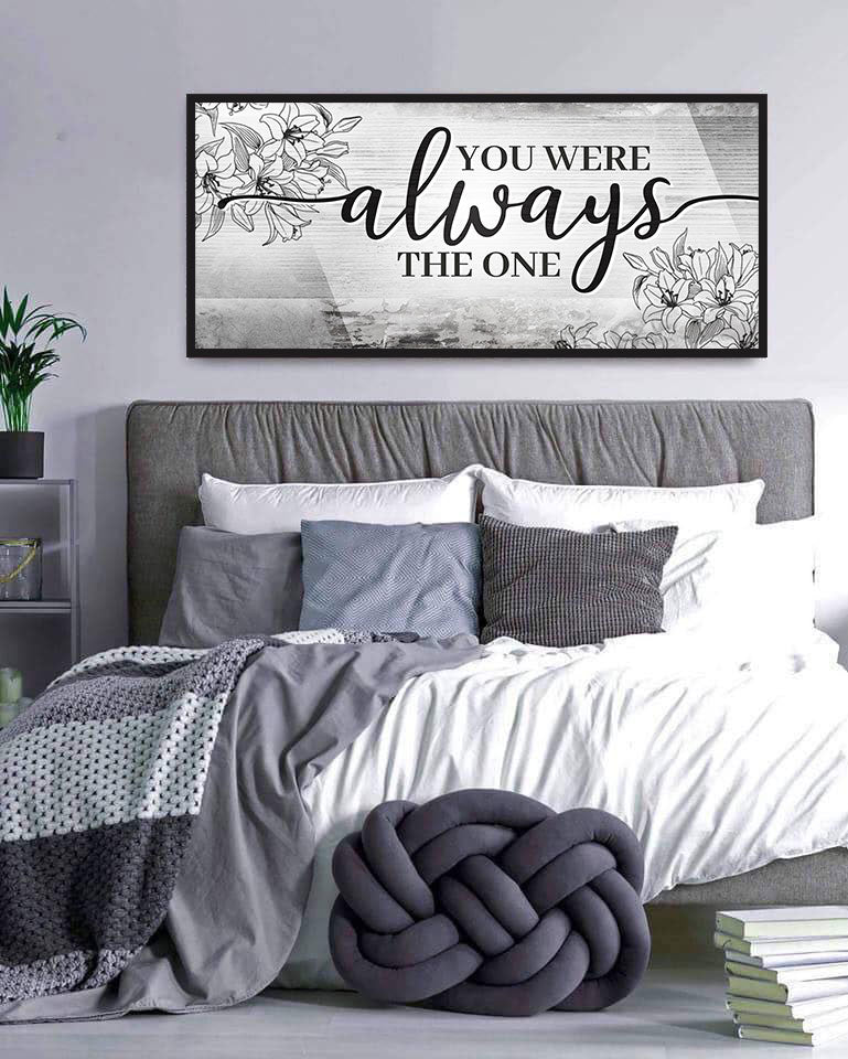 Hot! Couples Wall Art - 'You Were Always The One V2' (Wood Frame, Ready To Hang)