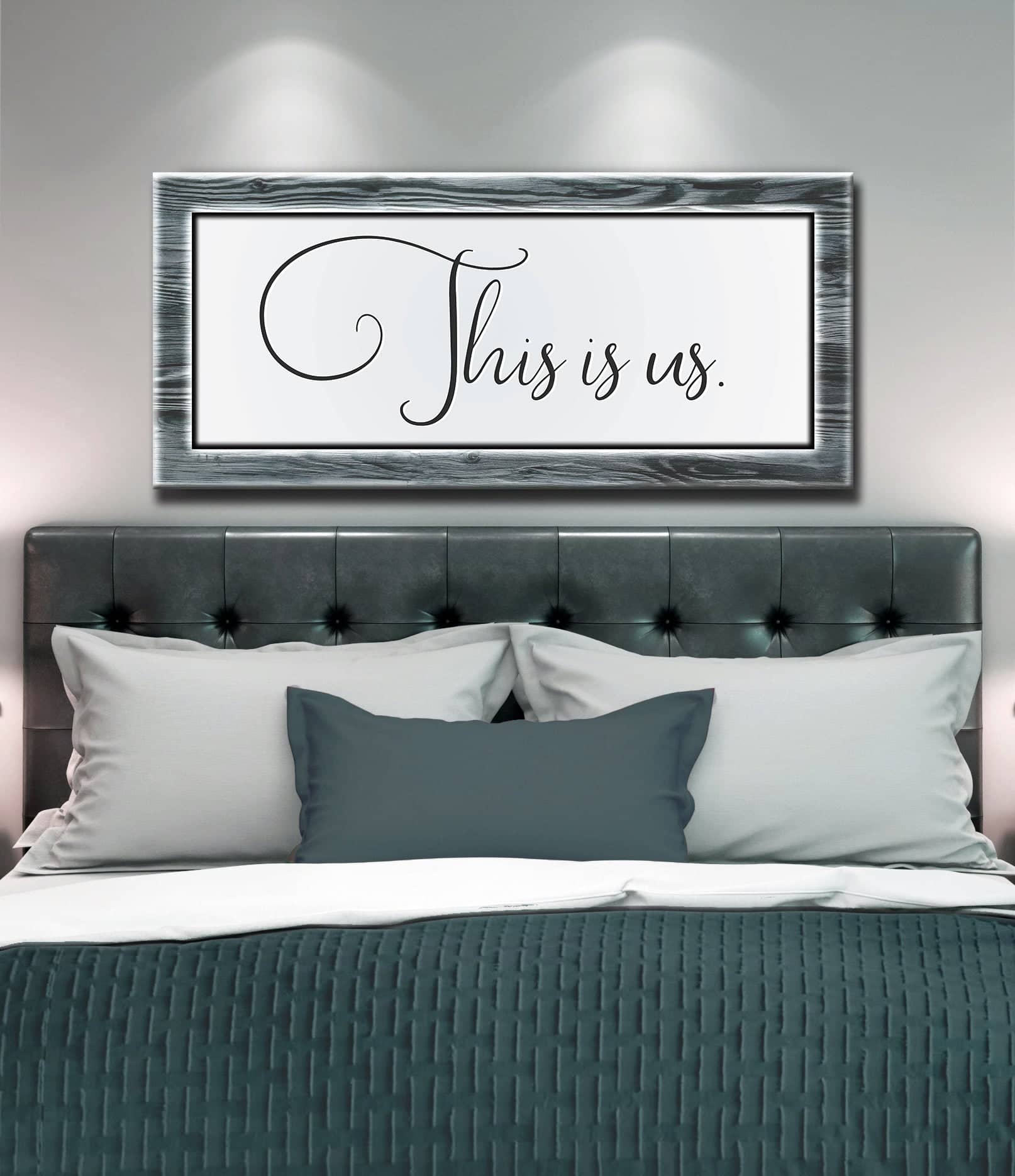 Hot Deal! Ready - to - Hang Wood - Framed 'This Is Us' Bedroom Wall Art