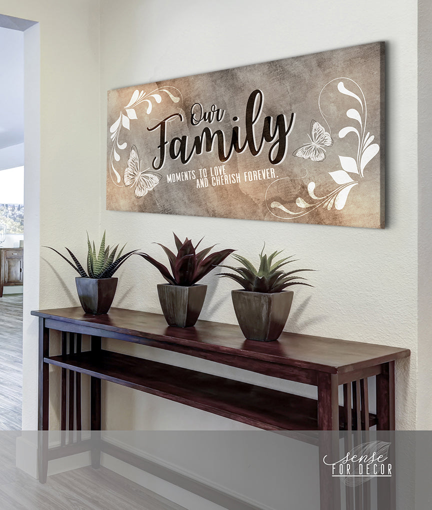 Hot! Family Wall Art: Our Precious Family Moments (Wood Frame, Ready To Hang)