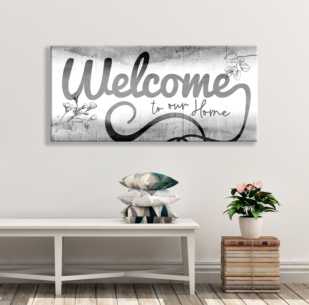 Hot! Welcome To Our Home V11 Wall Art - Wood Frame, Ready To Hang