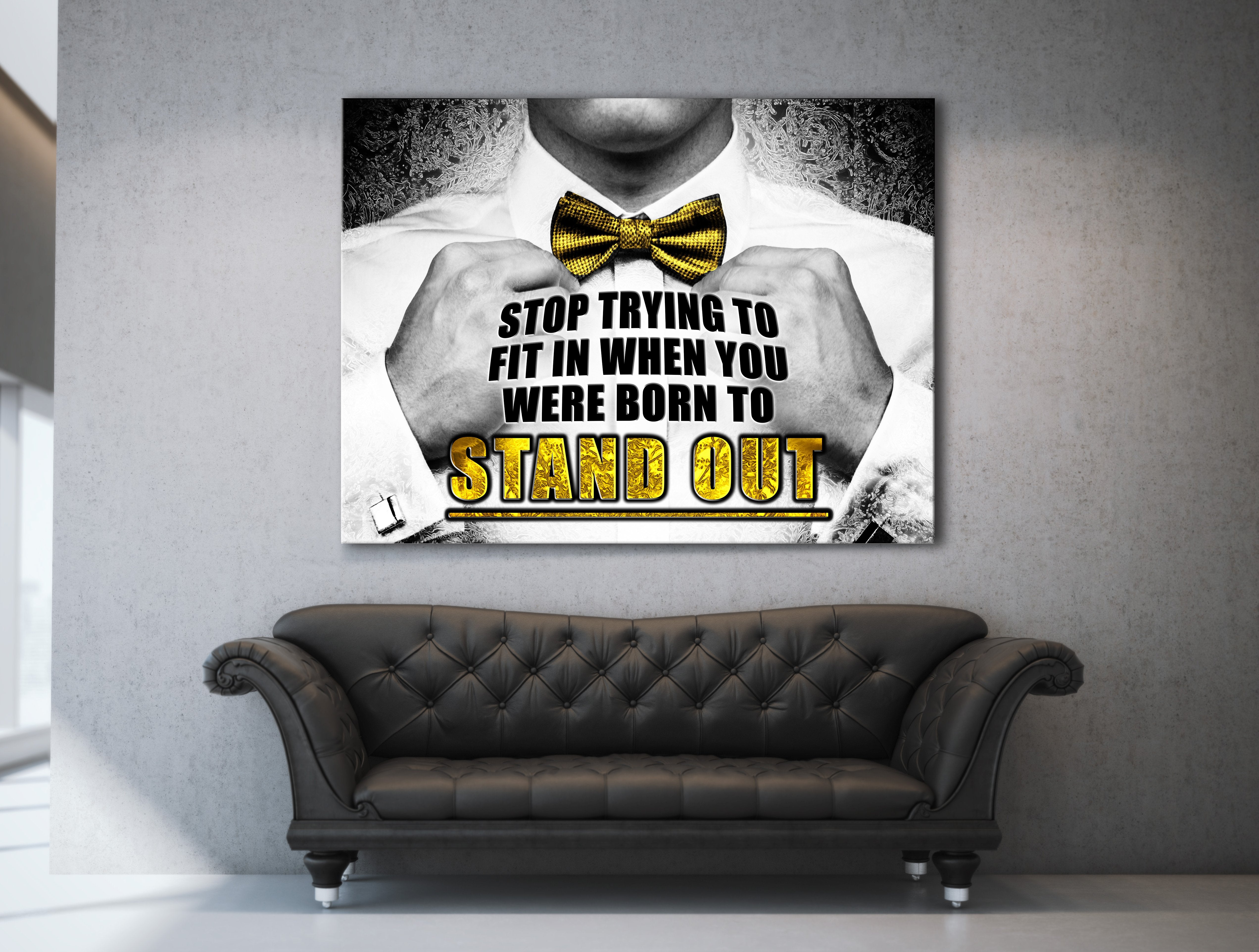 High - Quality Wood - Framed Business Wall Art Ready to Hang