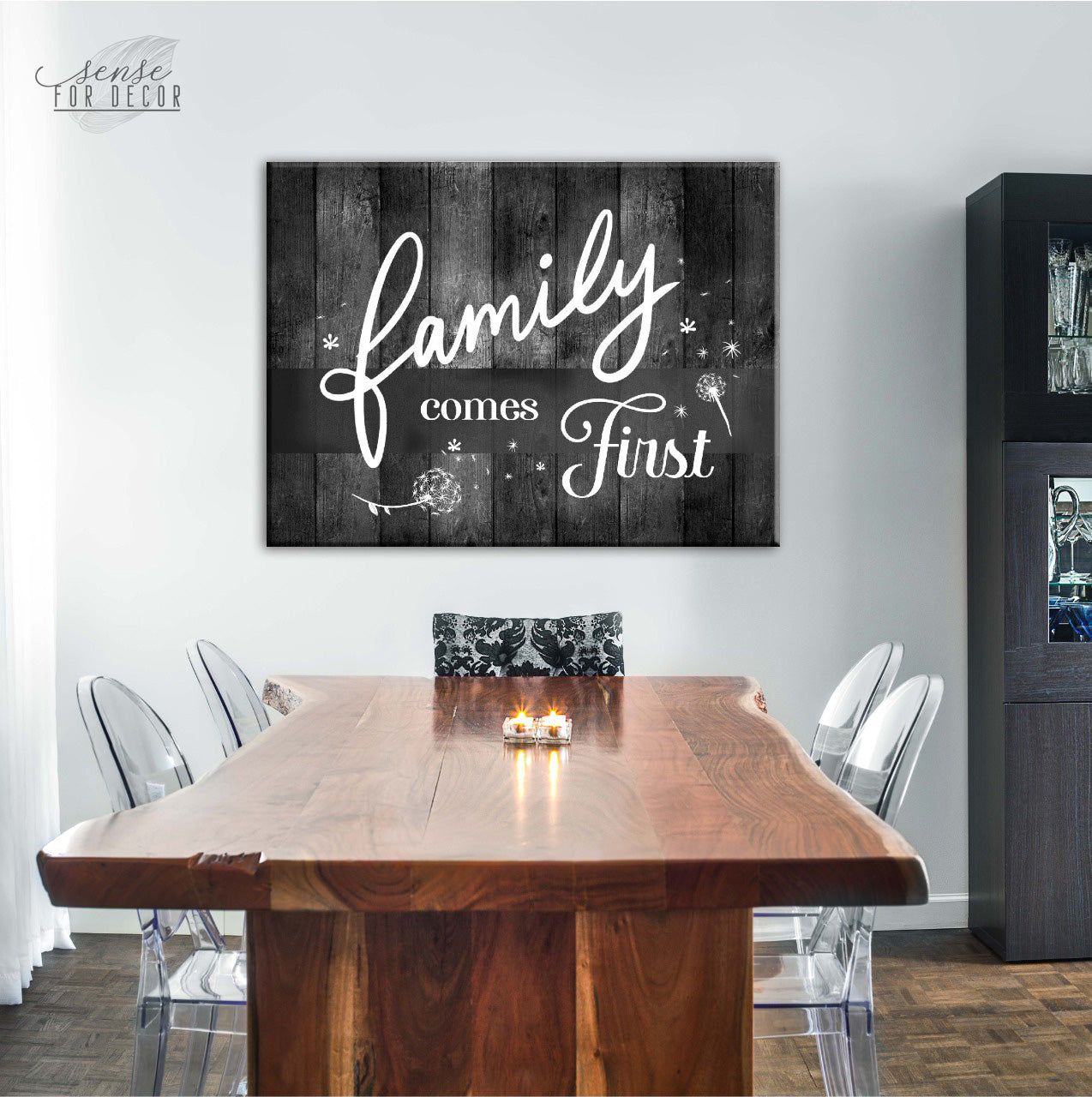 Family Wall Art: Family Comes First - Wood Frame, Ready to Hang! Buy 2, Save 20%