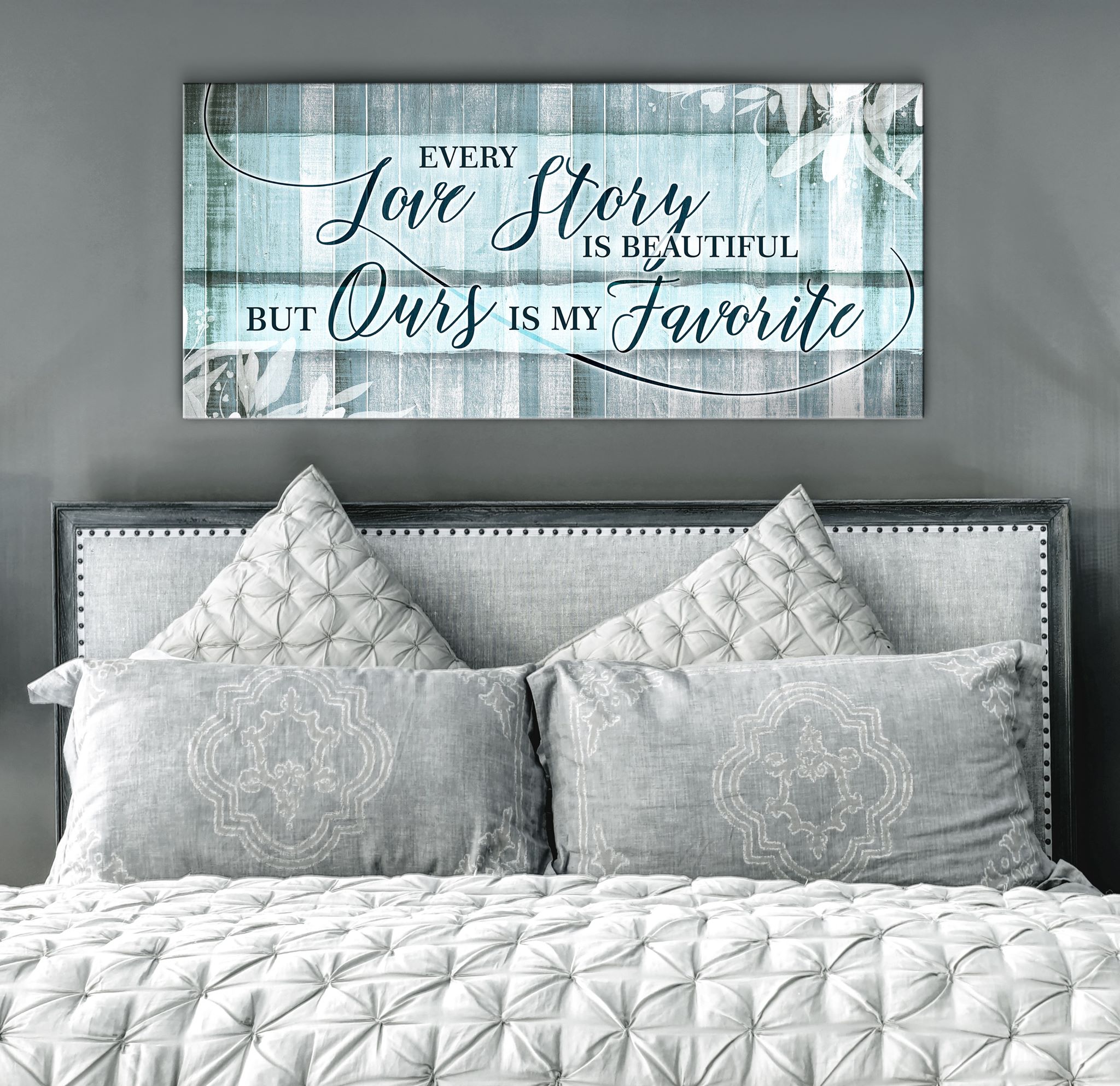 Hot Deal! Ready-to-Hang Wood Framed Couples Wall Art - Every Love Story Is Beautiful