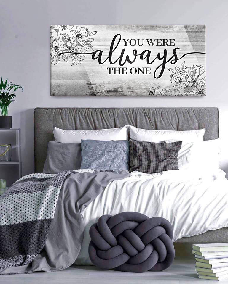 Hot! Couples Wall Art - 'You Were Always The One V2' (Wood Frame, Ready To Hang)