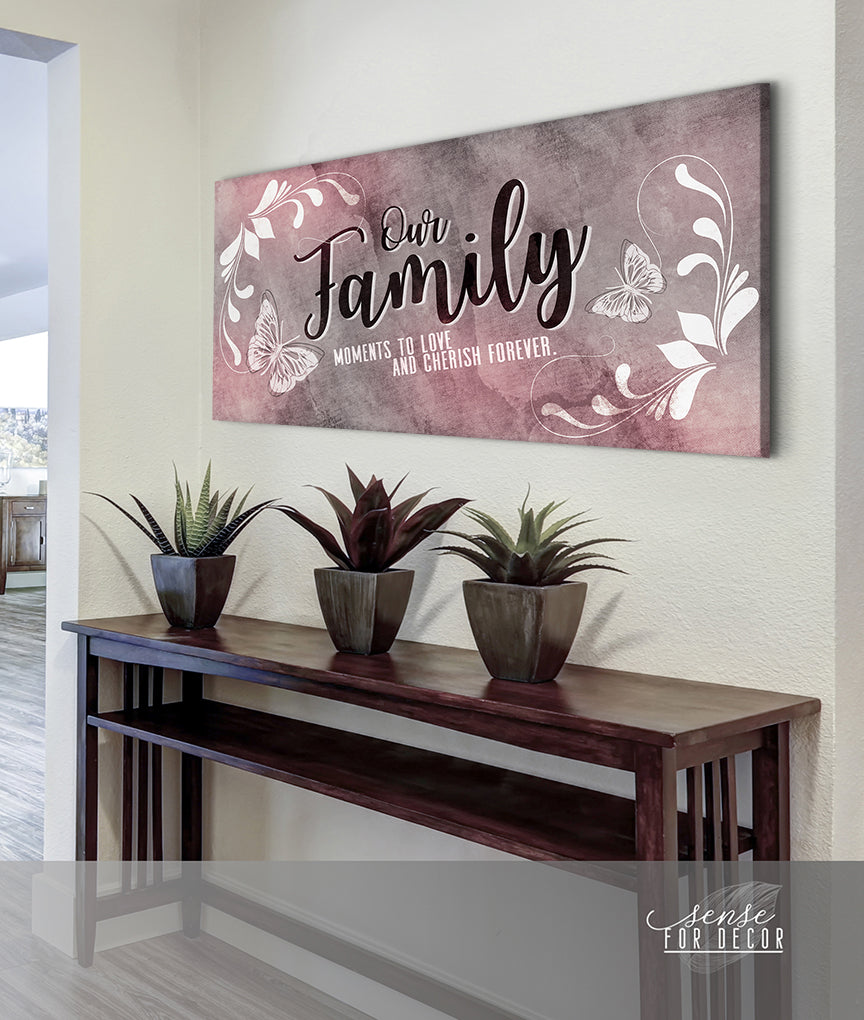 Hot! Family Wall Art: Our Precious Family Moments (Wood Frame, Ready To Hang)