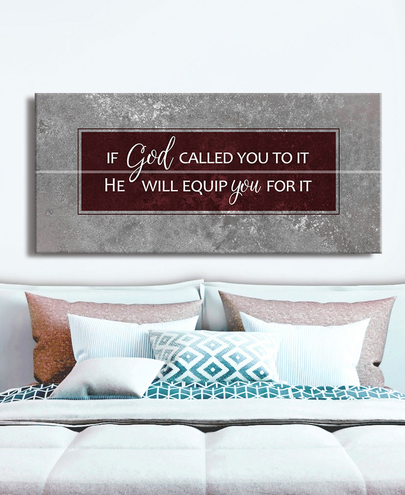 High - quality Wood - framed 'If God Called You' Christian Wall Art, Ready to Hang