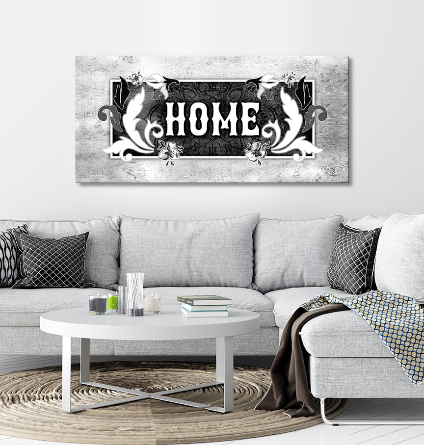 Hot Sale! Ready - to - Hang Wood - Framed Home Wall Art: Home Word Sign V4