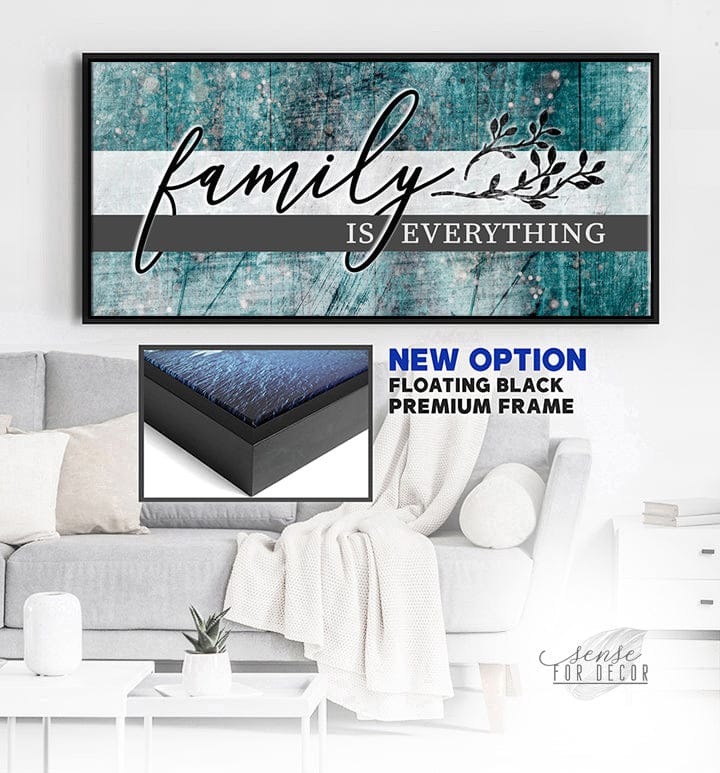 Hot Deal! Family Wall Art - 'Family is Everything' V14 with Wood Frame, Ready To Hang