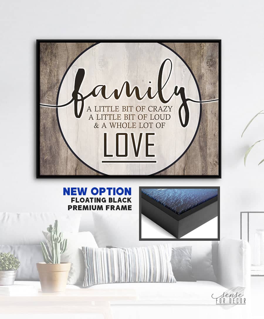 High - quality Wood - framed Family Love Saying Bedroom Wall Art Ready to Hang