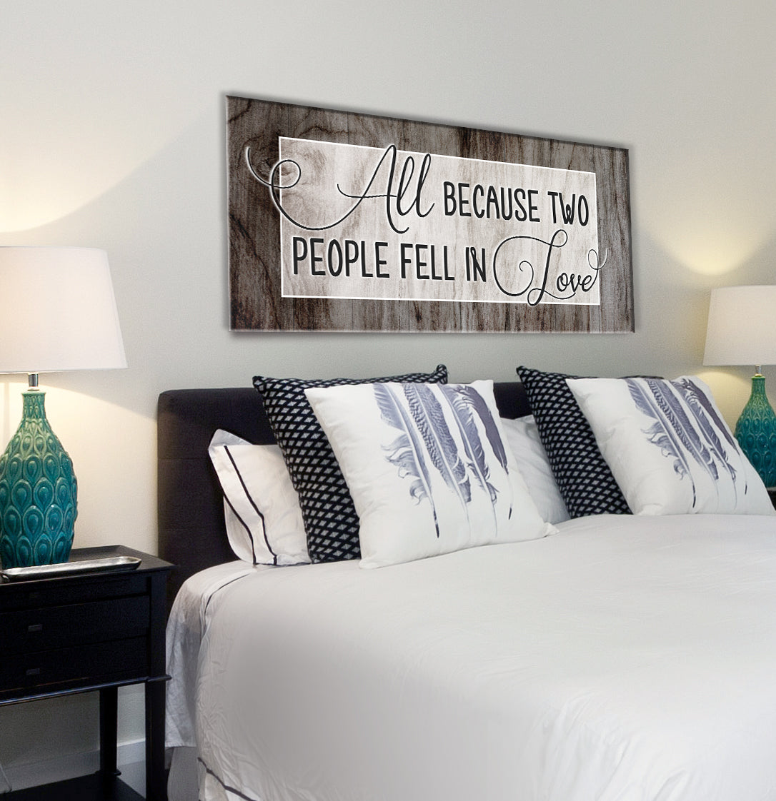 Ready-to-Hang Wood Frame Home Wall Art: Love-Inspired Design V2