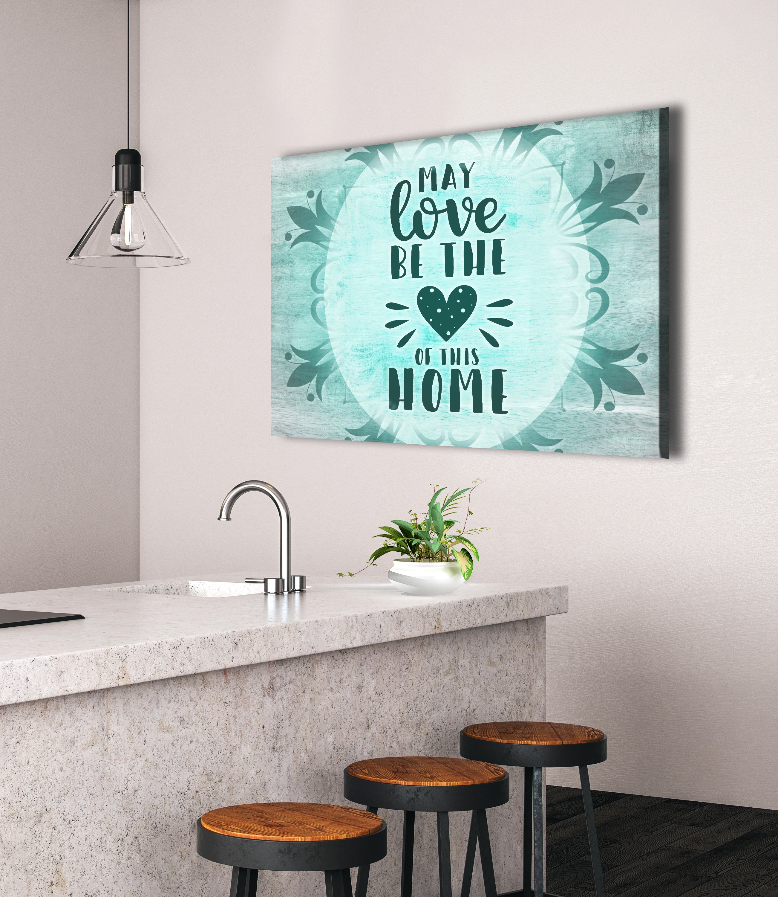 Hot! May Love Fill Your Home Wall Art - Wood Frame, Ready to Hang