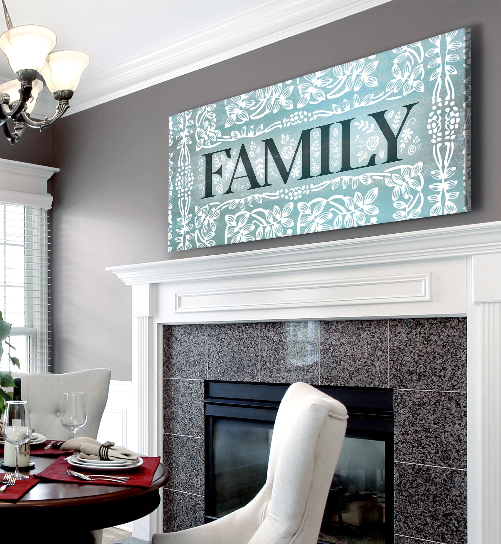 Family Wall Art Sign V5: Wood Frame, Ready to Hang - Buy 2 Save 20%