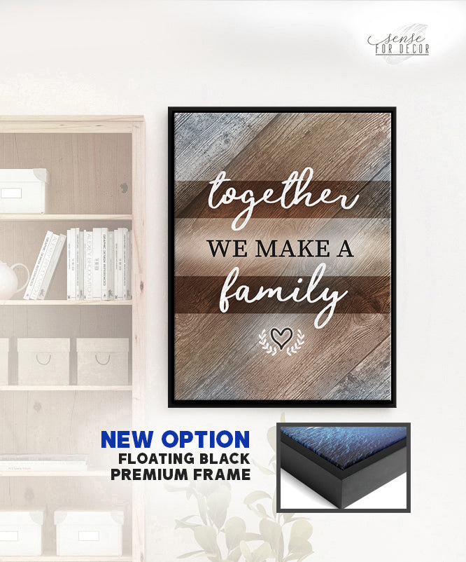 High - Quality Wood - Framed Family Wall Art V3: Ready To Hang