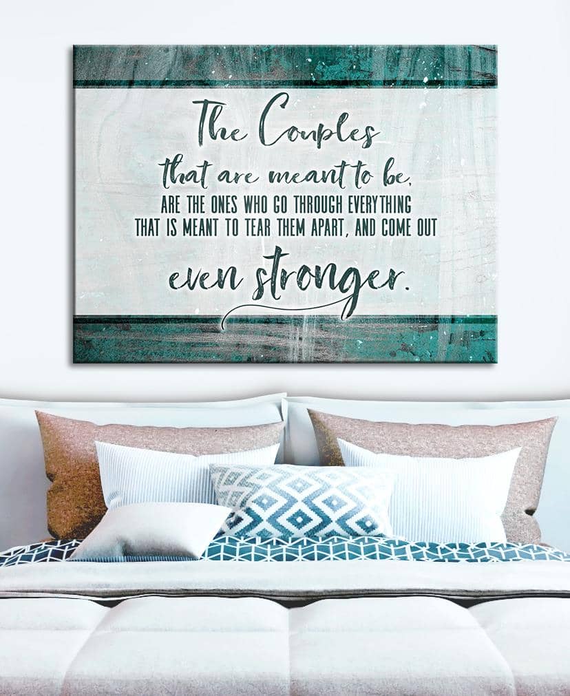 Exclusive Bedroom Wall Art: Strong Couples Prints with Wood Frame, Ready to Hang - Buy 2 Get 20% Off!