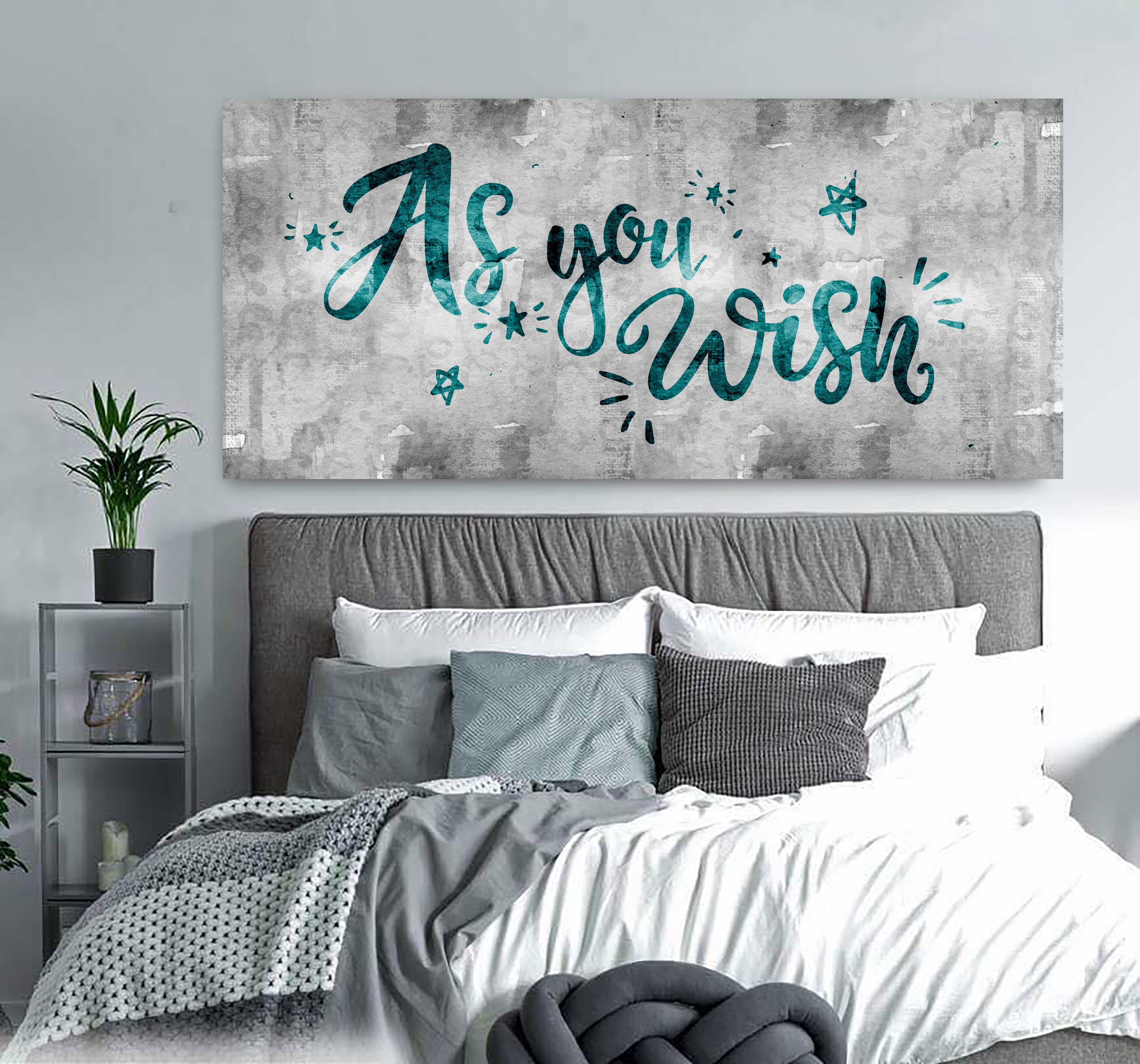 Hot! As You Wish Couples Wall Art with Wood Frame, Ready to Hang