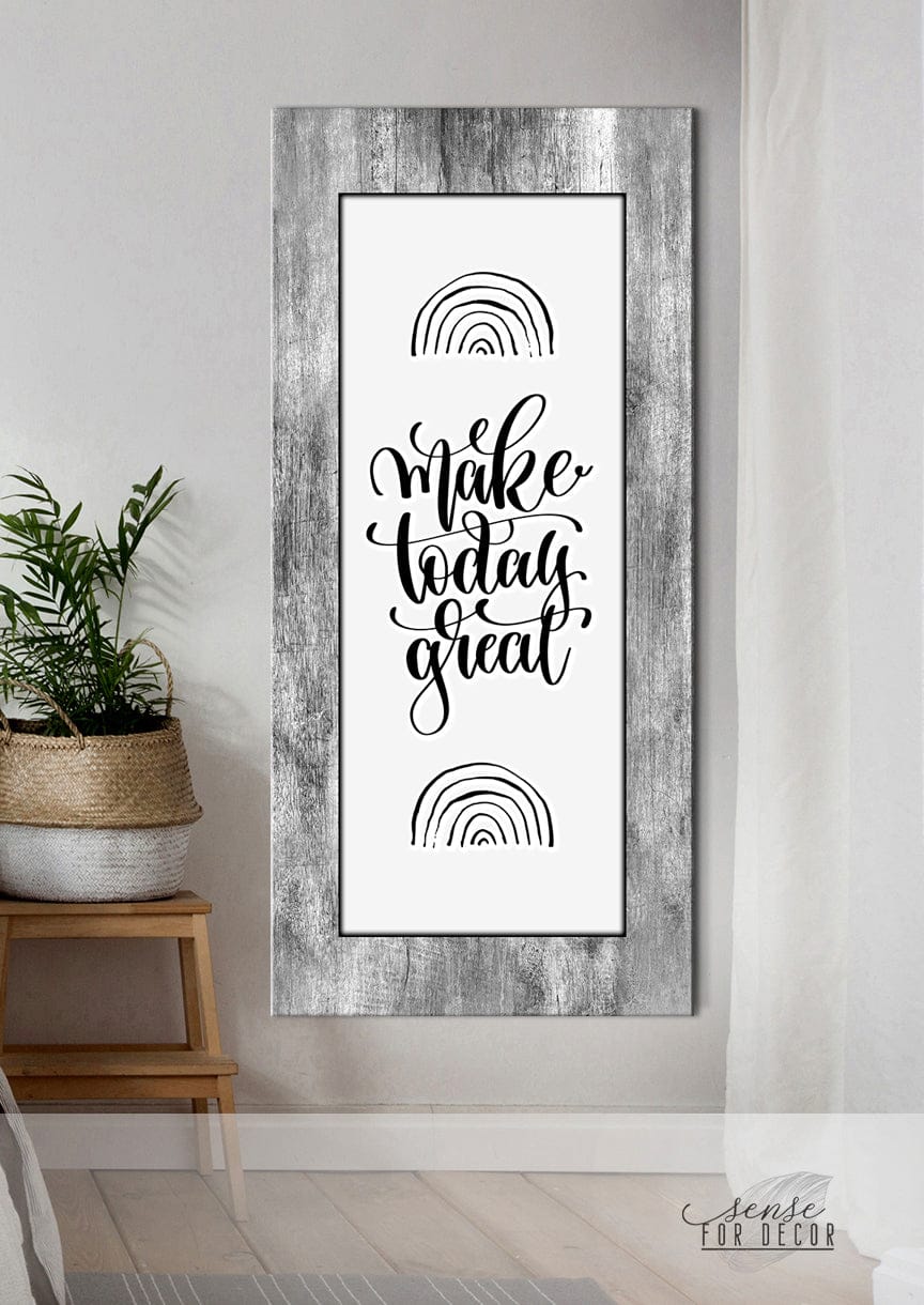 Inspire Wall Art: Ready-to-Hang Wood Frame, Make Today Count! Get 20% Off When You Buy 2