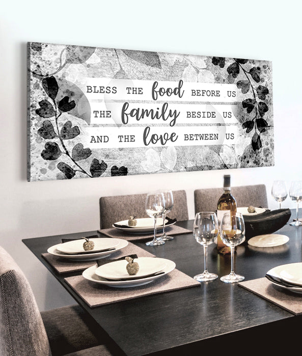 Hot Deal! Christian Bless the Food V21 Wood Frame Wall Art (Ready To Hang)