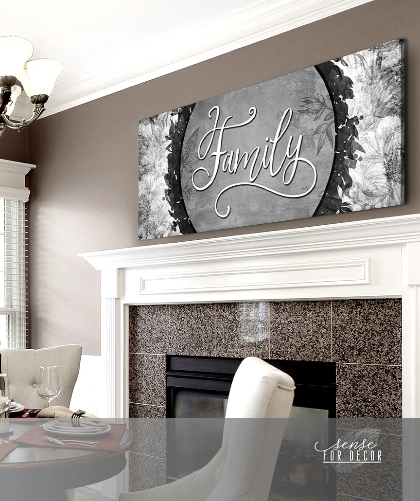 Hot Deal! Family Word Sign V11 Wood Frame Wall Art Ready To Hang