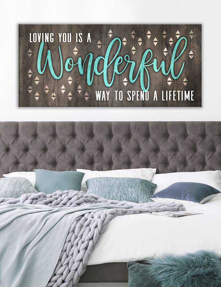 Exclusive! Loving You A Lifetime V2 Home Wall Art - Wood Frame, Ready To Hang