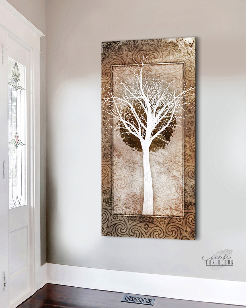 Hot Deal! Boho Tree Wall Art V3 with Wood Frame, Ready To Hang for Nature Lovers