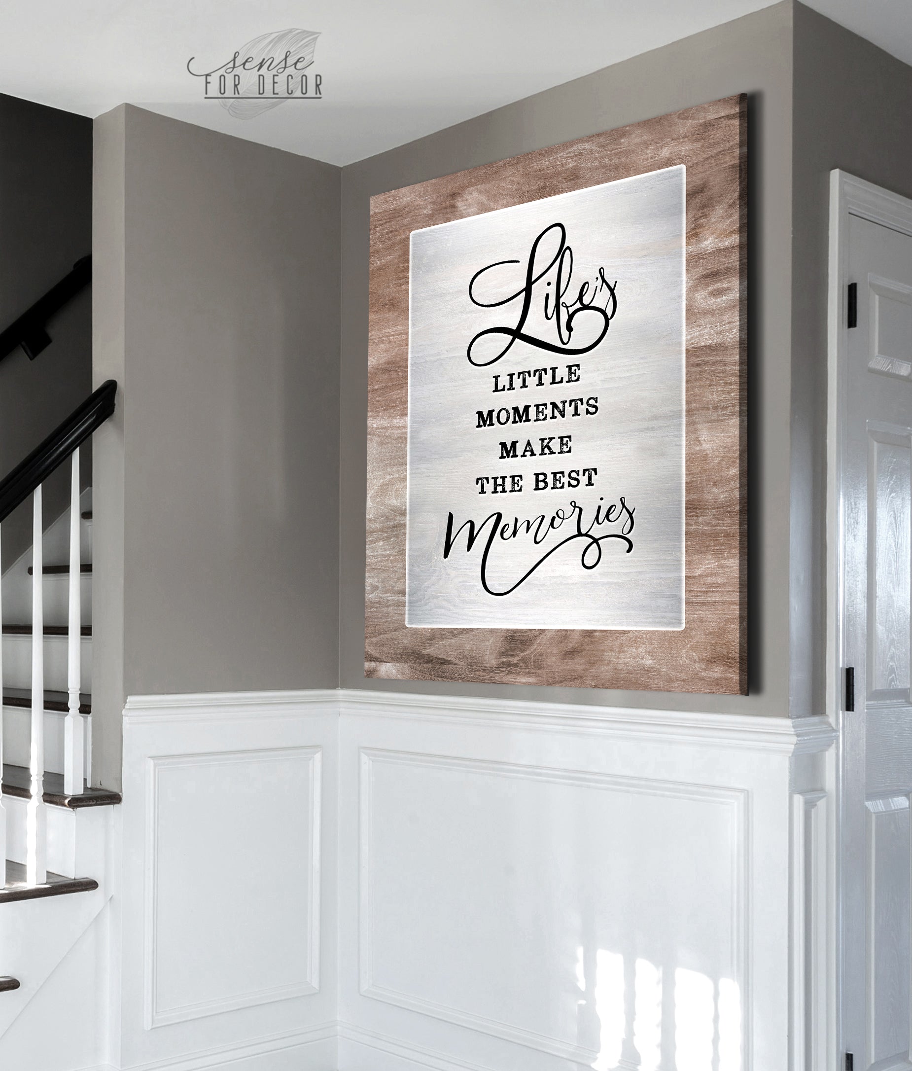 Family Wall Art: Lifes Moments, Best Memories (Wood Frame, Ready to Hang) - Buy 2, Save 20%