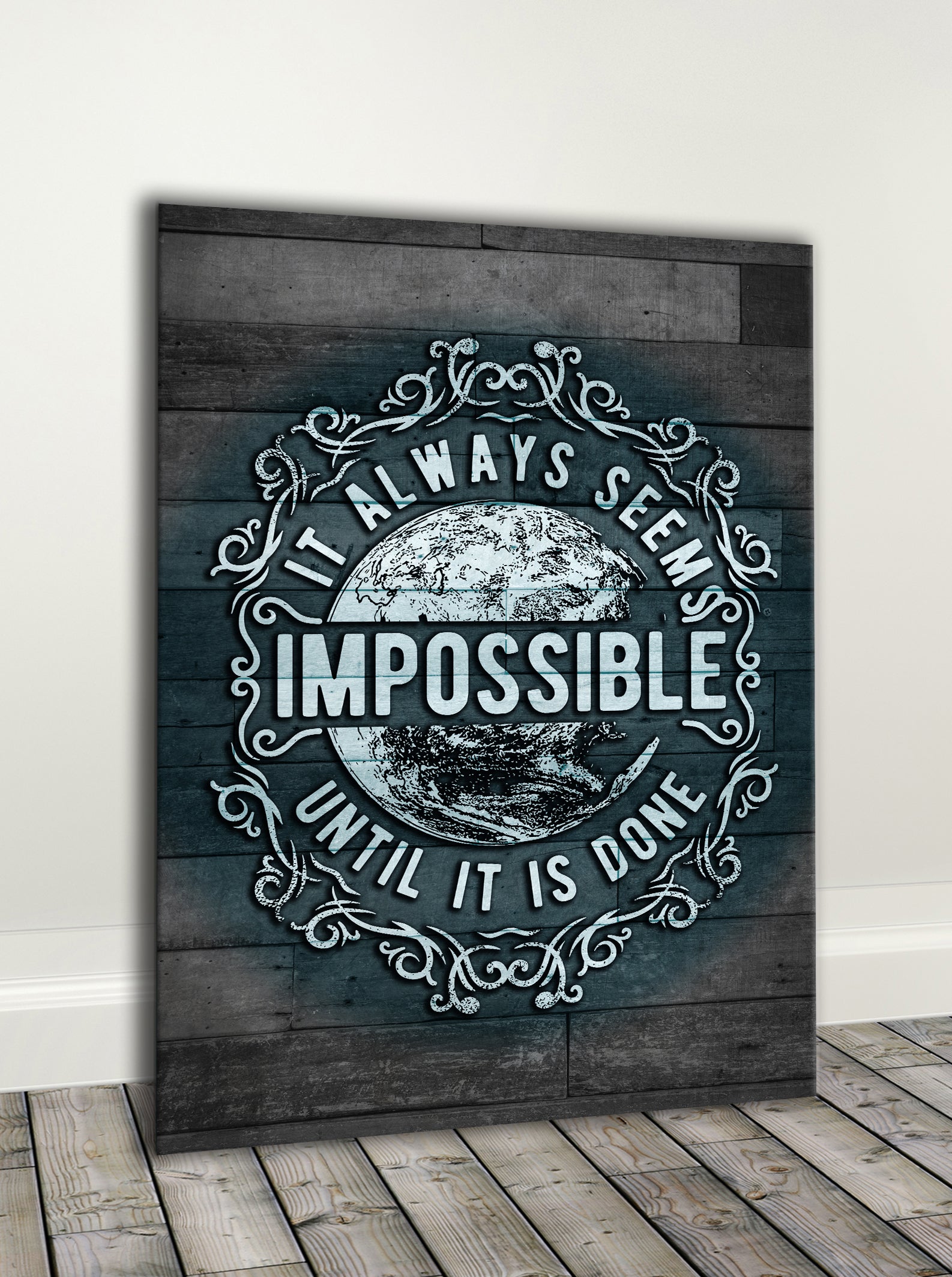 High - quality Vintage Style Art Print with Wood Frame, Ready to Hang