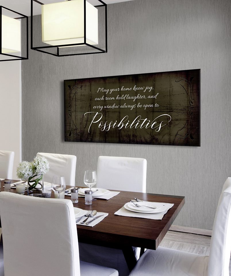 Hot! Ready - To - Hang Wood - Framed Home Wall Art: May Your Home Know Joy
