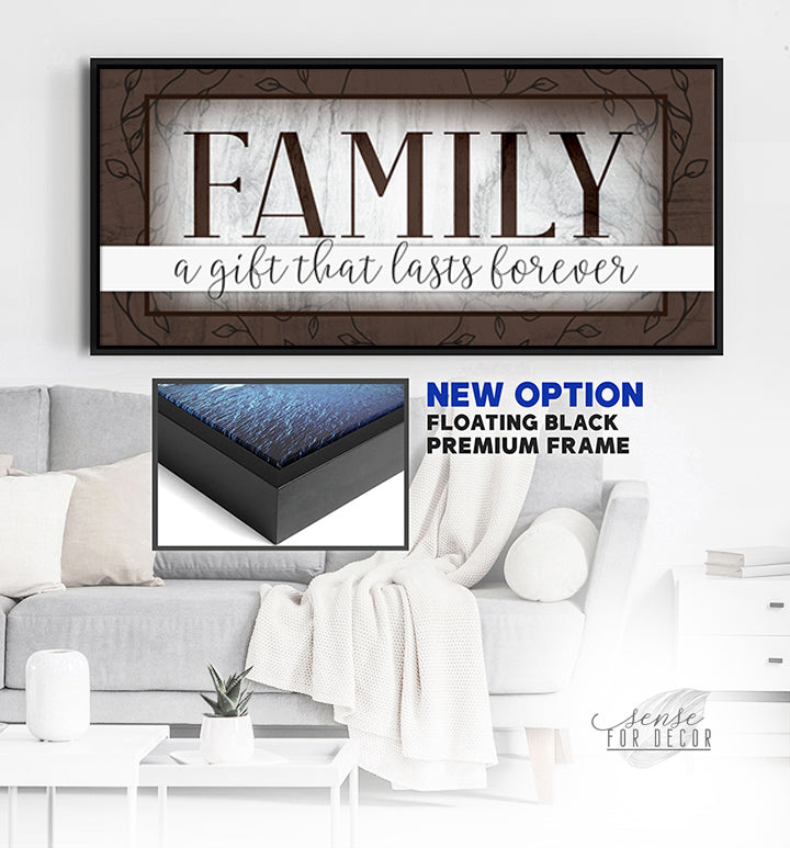 High - Quality Wood - Framed Family Wall Art: Family Gift That Lasts Forever