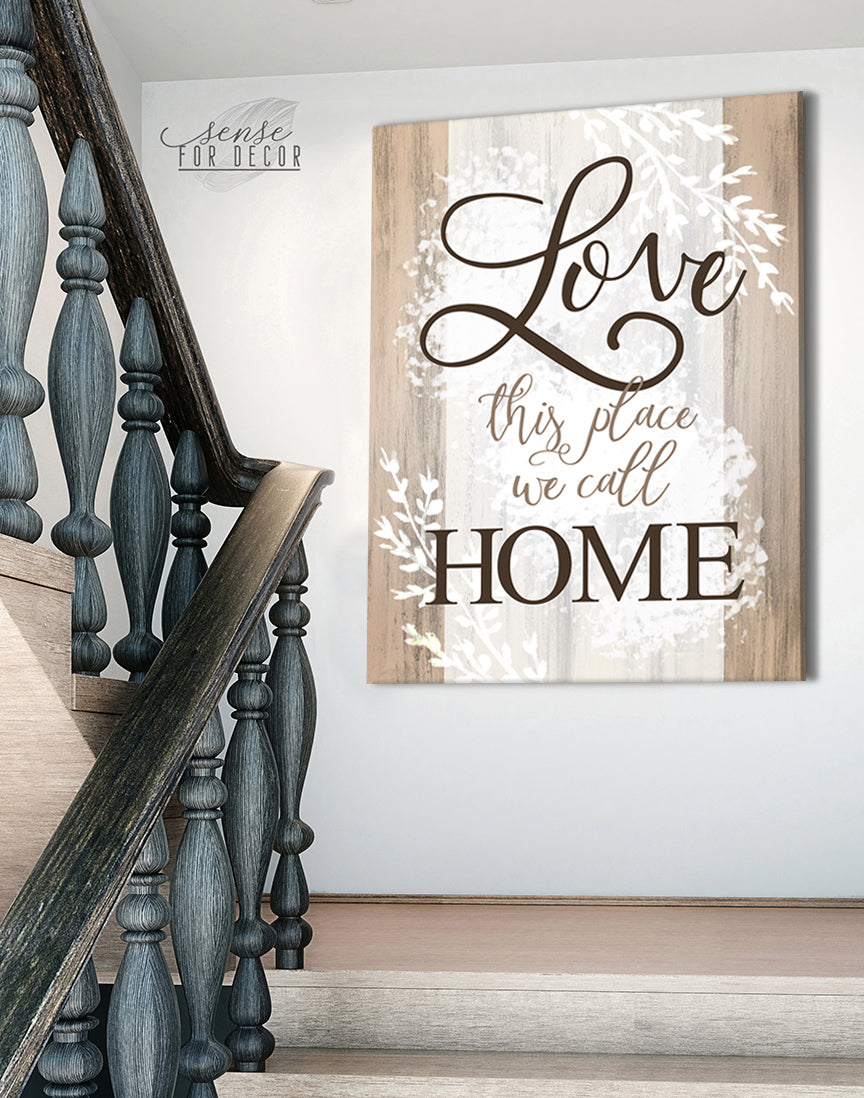 Ready-to-Hang Wood Frame Home Wall Art: Love Our Special Home v2