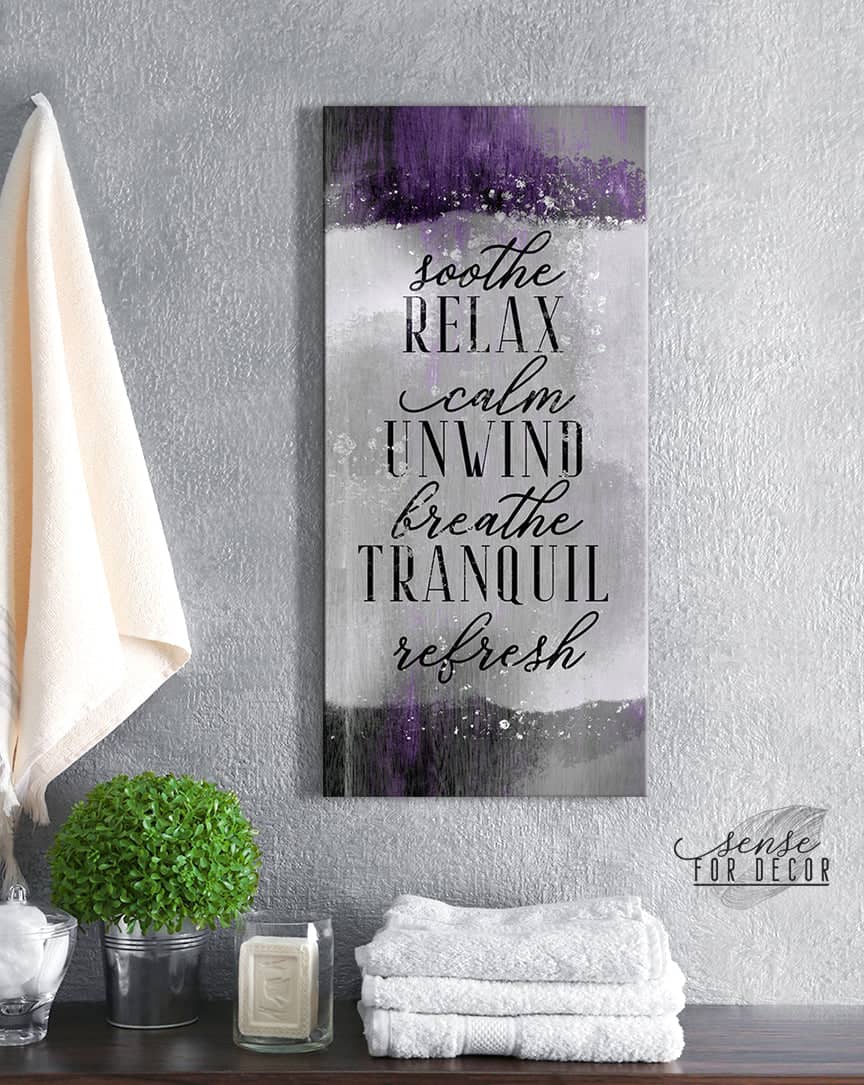 Exclusive Bathroom Wall Art: Wood-Frame, Ready-to-Hang for Soothing Relaxation - Buy 2 Save 20%