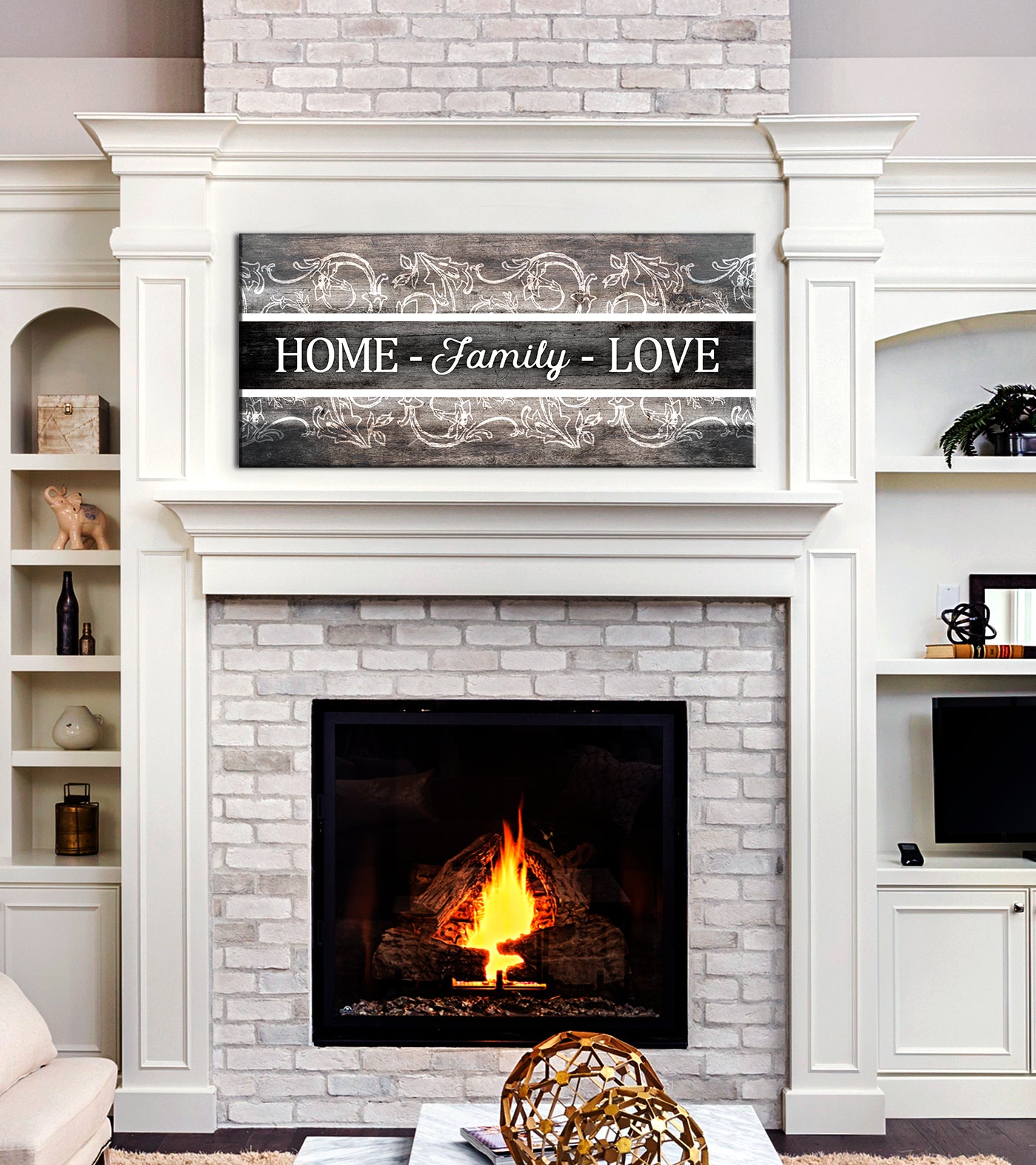 High - Quality Wood - Framed Home Wall Art: Family Love Ready to Hang