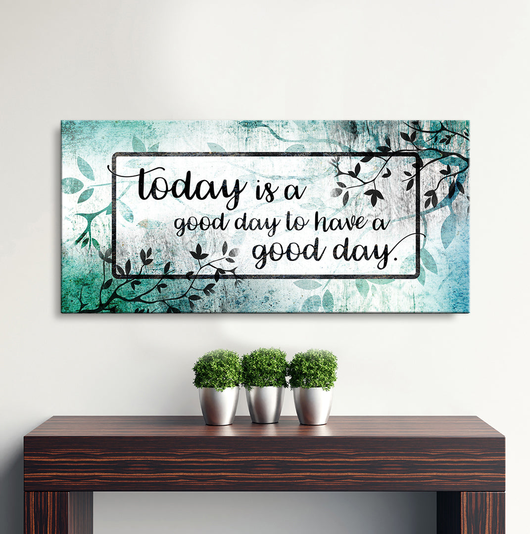 High - Quality Wood - Framed 'Today is a Good Day' Wall Art (Ready To Hang) V3
