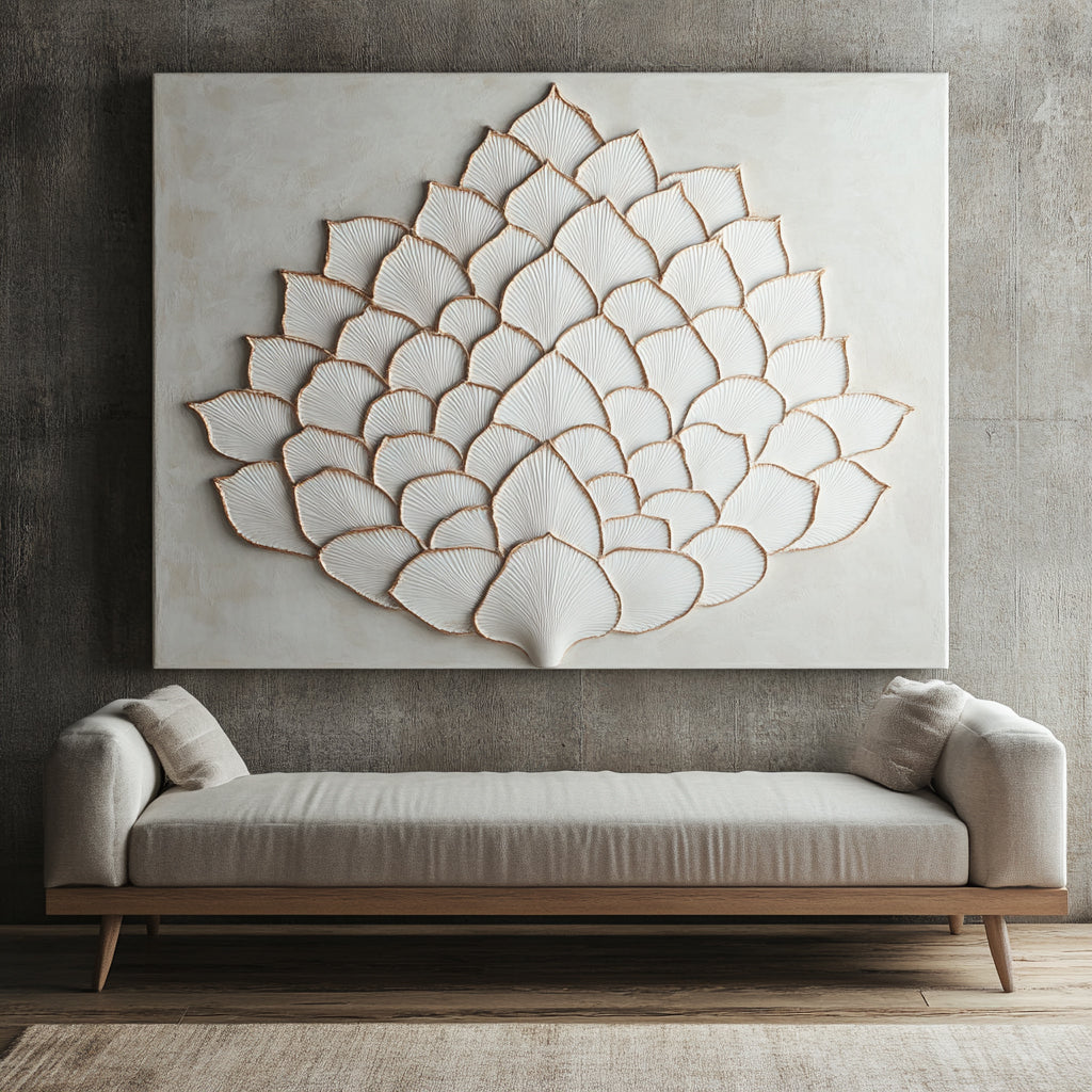 Exquisite Moonlit Dahlia Canvas with Wood Frame for Home Decor