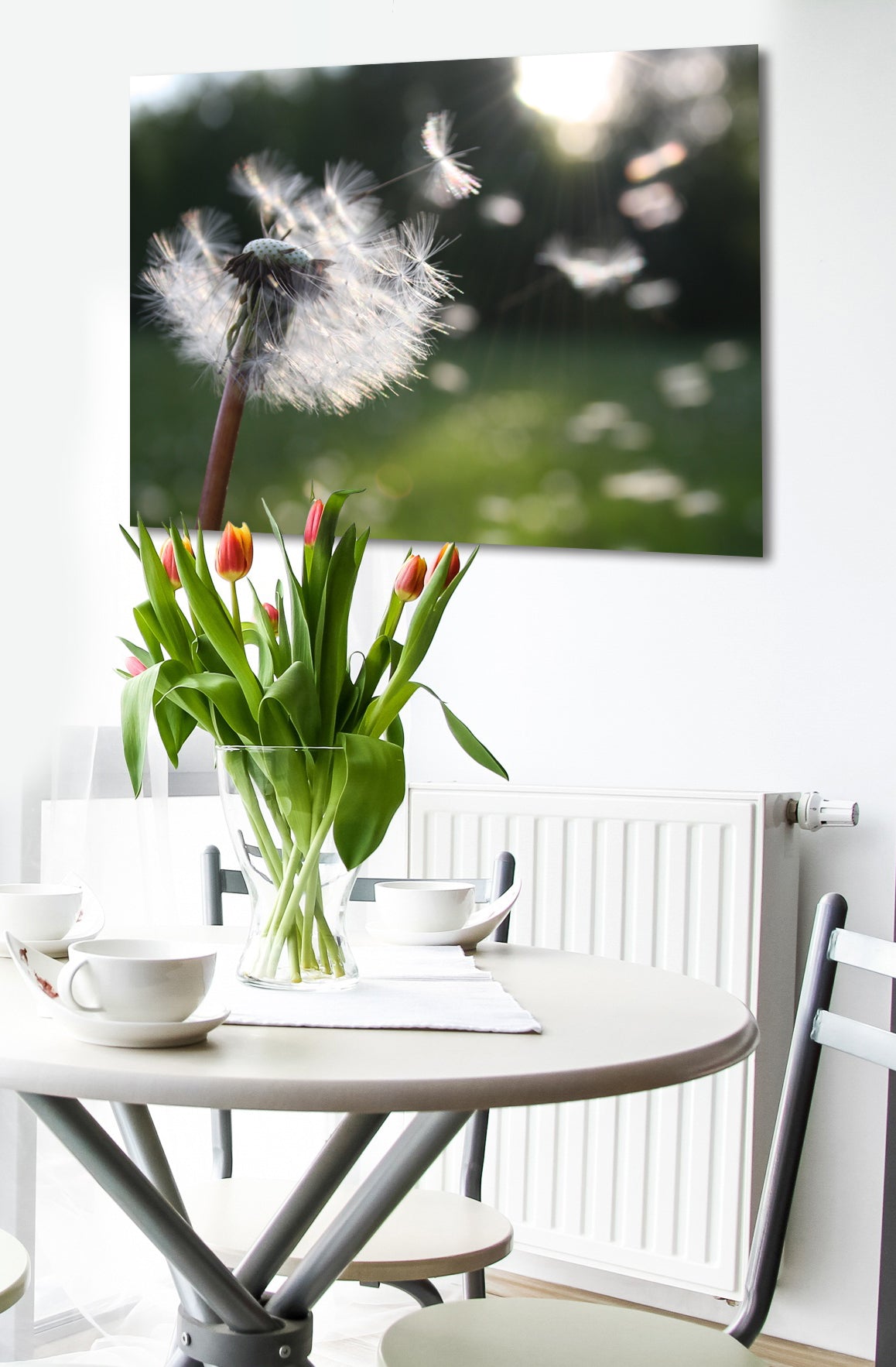 Hot Deal! Nature Wall Art - BlowBall Dandelion with Wood Frame, Ready to Hang
