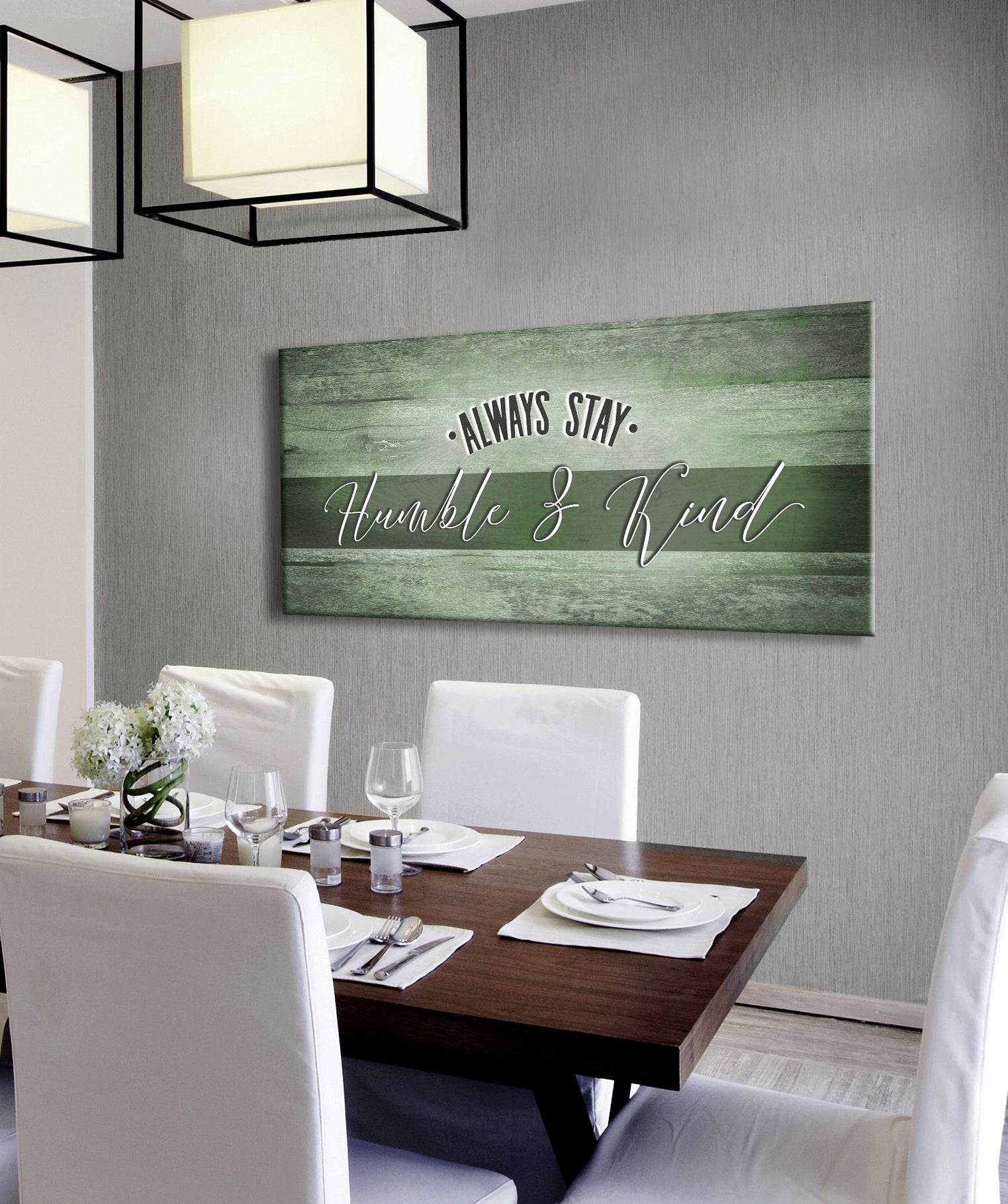 Limited Time Offer! High - Quality Wood - Framed Home Wall Art - Always Stay Humble And Kind V4, Ready To Hang